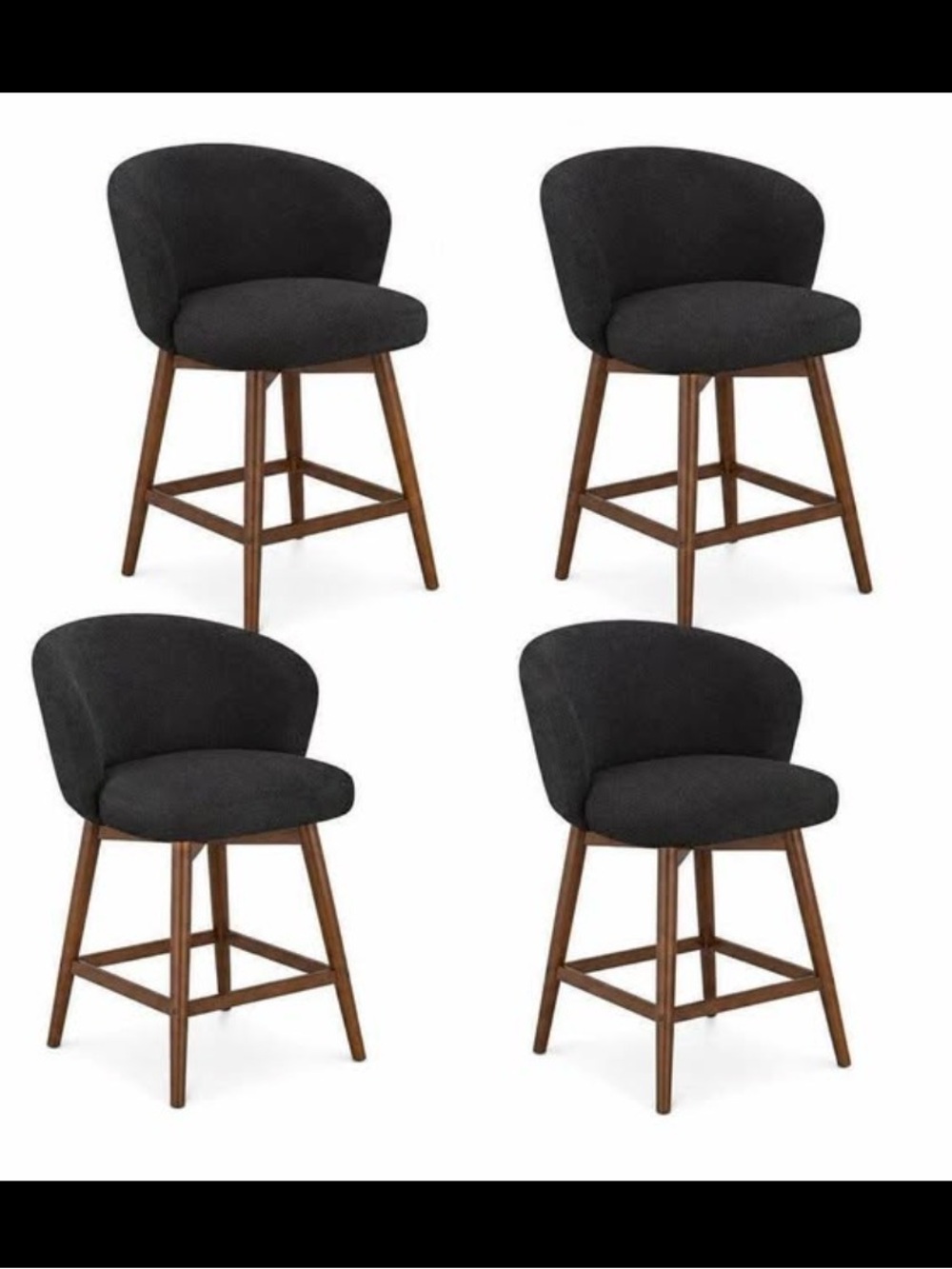 NEW- Upholstered Bar Stool  height